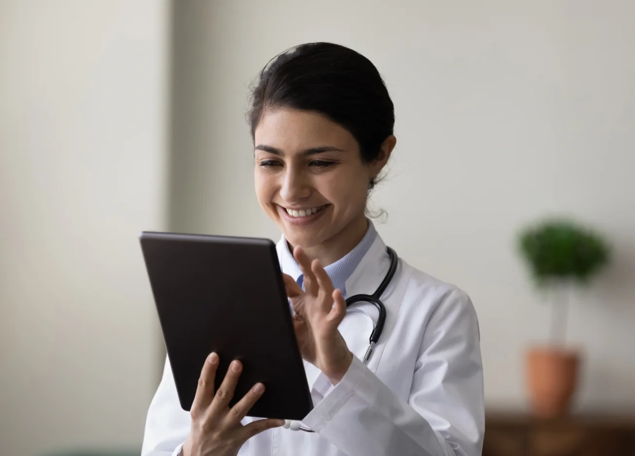 image of a doctor smiling